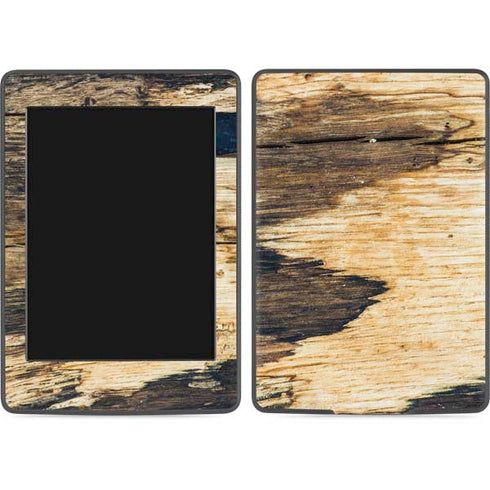 Blue Resin Wood Amazon Kindle Skin